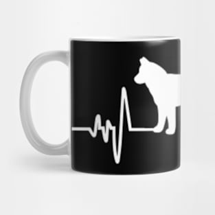 Siberian Husky Heartbeat For Dog Lovers Mug